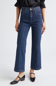 Cinq à Sept Camen Pintuck Flare Jeans