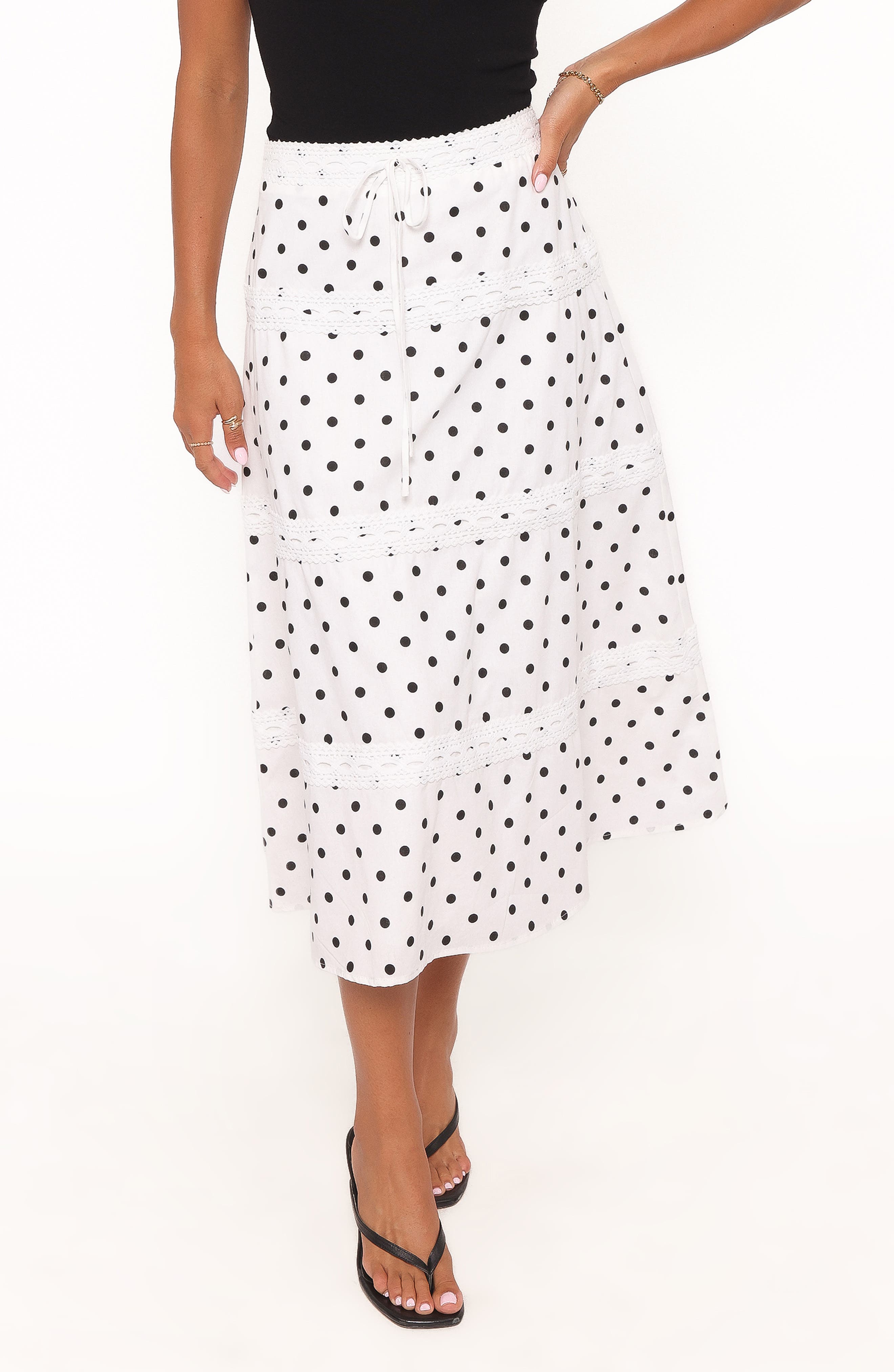 selected WHITE POLKA DOT