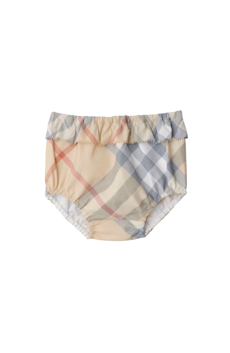 Burberry Check Cotton Dress with Bloomers, Alternate, color, 