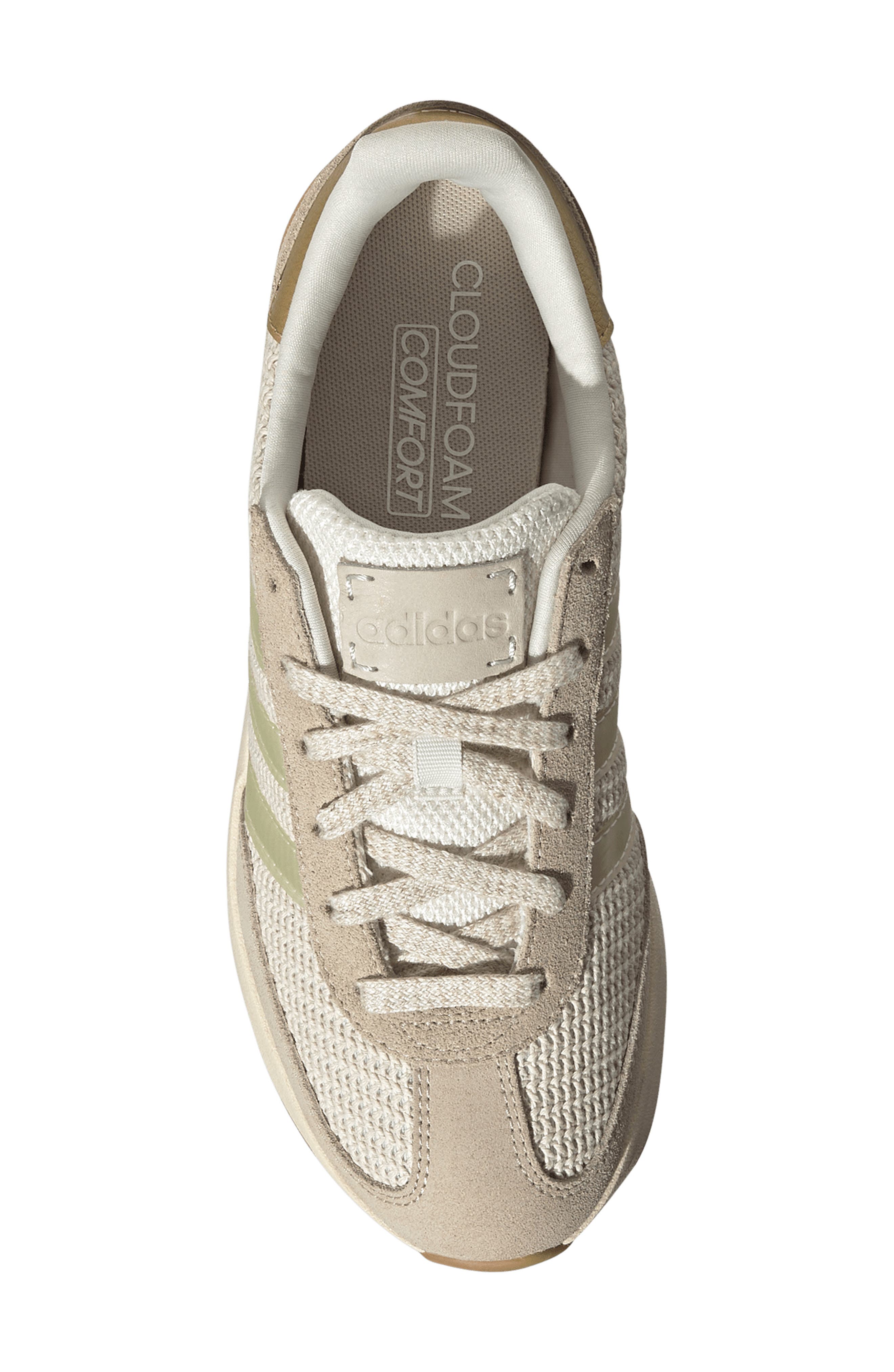 Run 72 Sneaker, Alternate, color, NON-DYED/ CRYSTAL LINEN/ GOLD