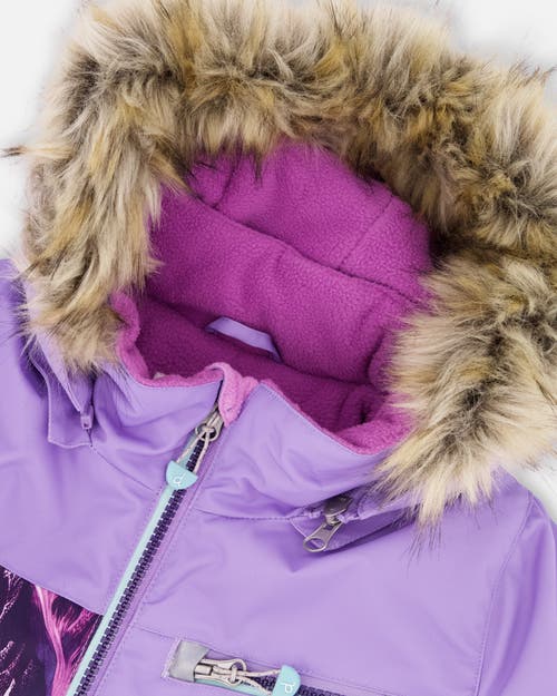 Deux Par Deux Girl Two-piece Play Snowsuit In Multi