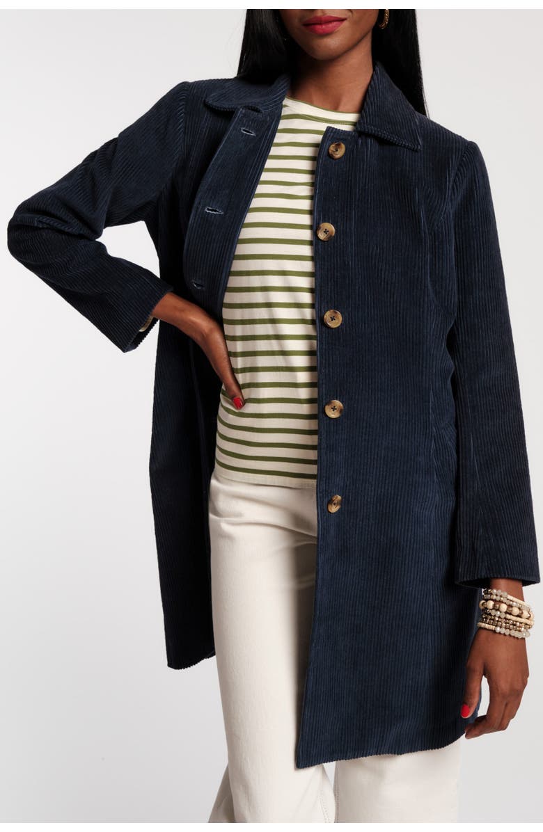 Frances Valentine Barn Coat Corduroy, Alternate, color, Navy