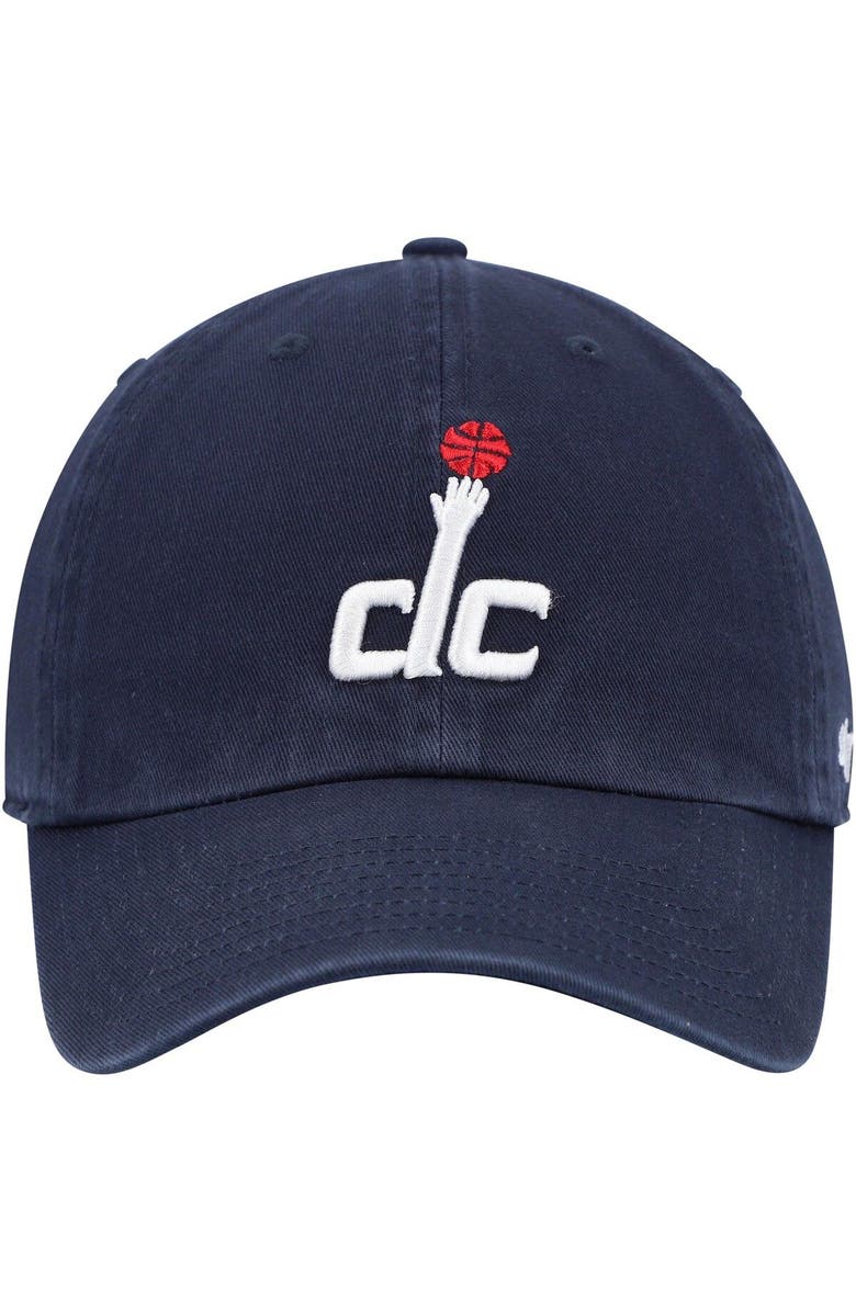 '47 Men's '47 Navy Washington Wizards Team Clean Up Adjustable Hat, Alternate, color, Navy