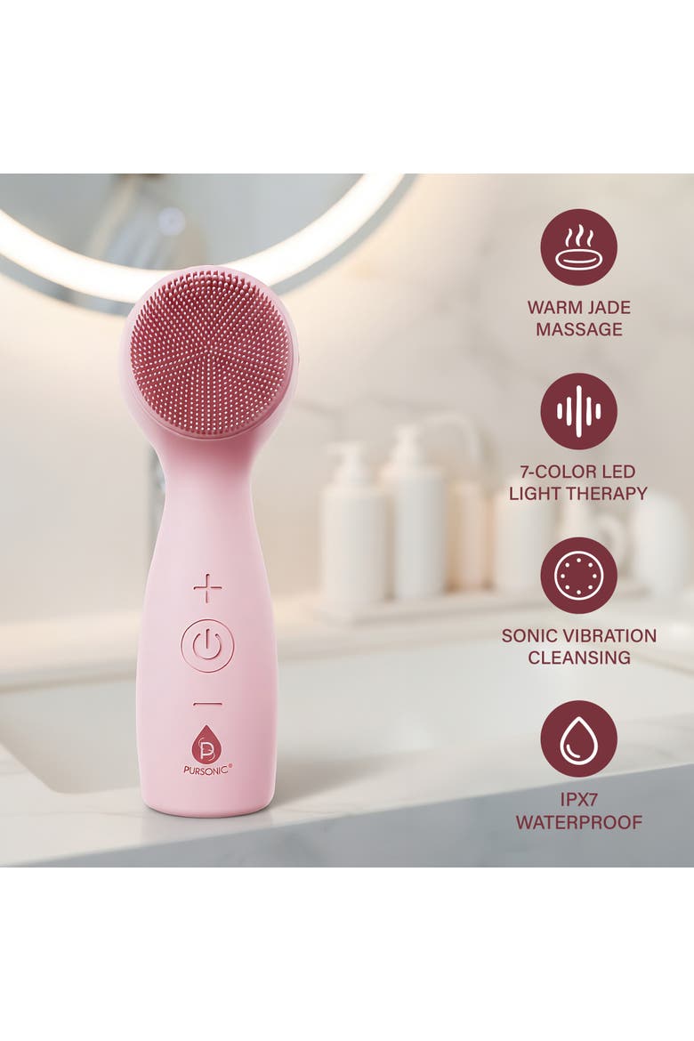 5-in-1 Skin Roller Massager With LED Light Therapy & 3-in-1 Facial Cleansing Device with 7 Color LED Light Therapy, Alternate, color, Multicolor