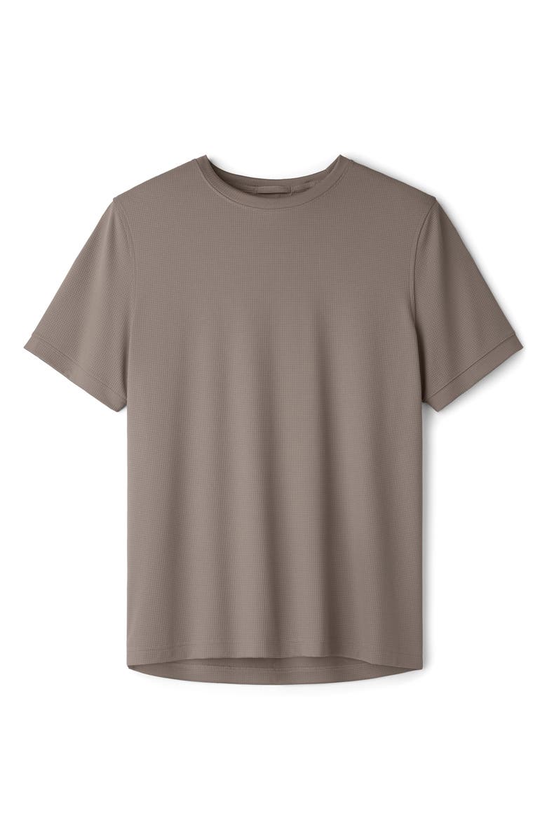 Rhone Waffle Tech Crew T-Shirt, Alternate, color, Foggy Taupe
