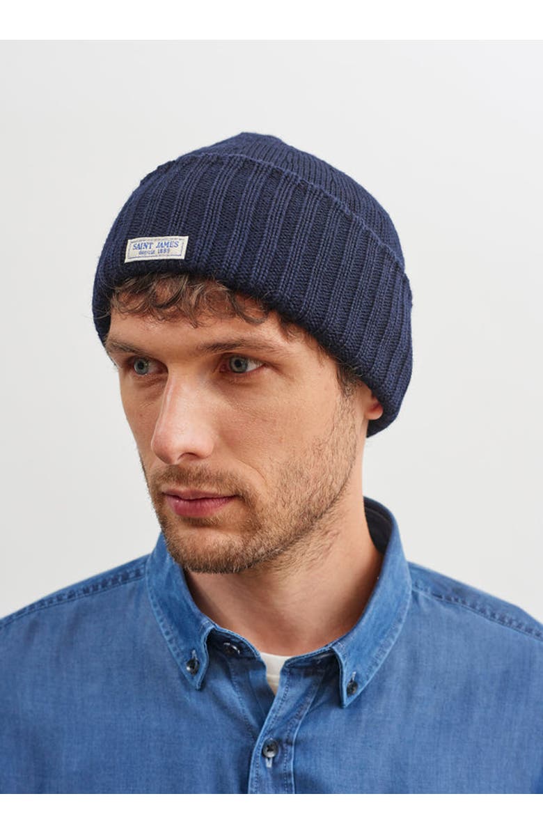 Saint James BARBARESQUE - Heavy Stitch Stocking Cap, Alternate, color, Navy