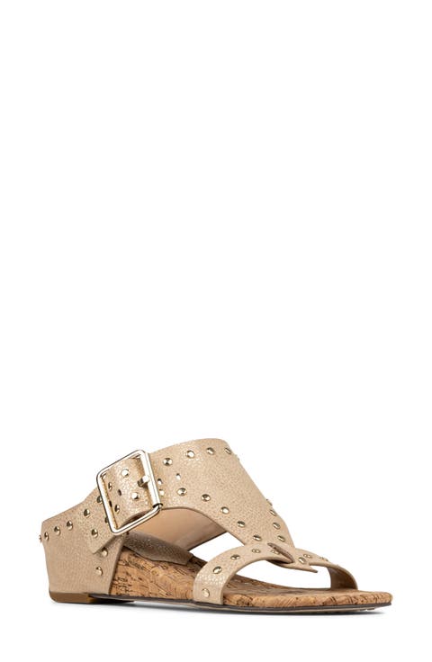 Buckle Wedge Sandal (Women)