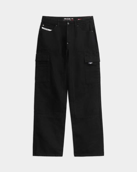 Carpenter Cargo Wide Denim Pants