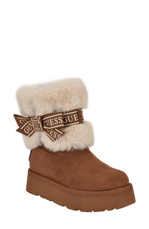 Denla Faux Fur Bootie (Women)