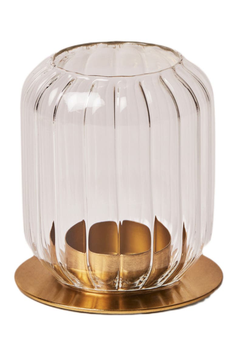 Kira Glass Lantern Set of 2, Alternate, color, Clear