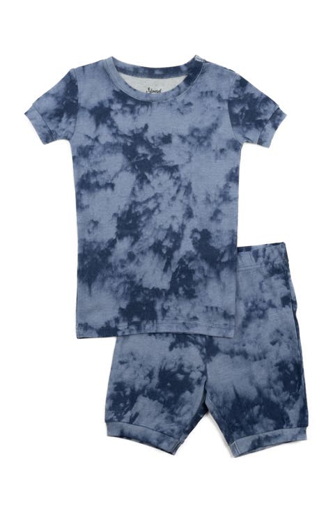 Kids Short Sleeve Cotton Tie Dye Matching Family Pajamas (Toddler, Little Kid & Big Kid)
