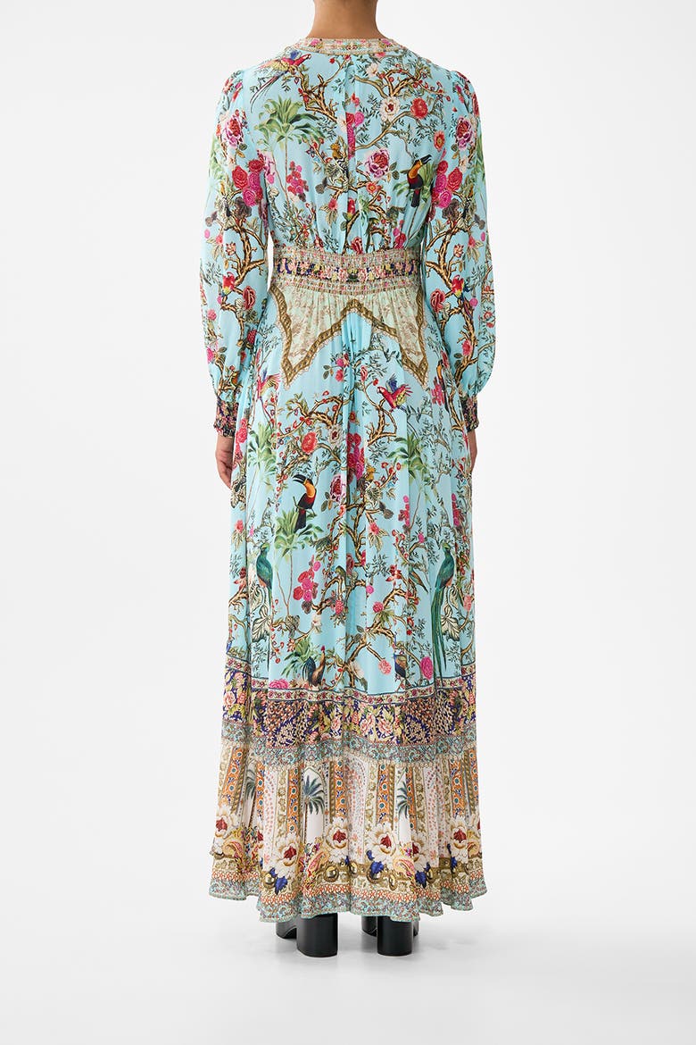 Button Dress With Shaped Waistband, Alternate, color, Sultans And Queens
