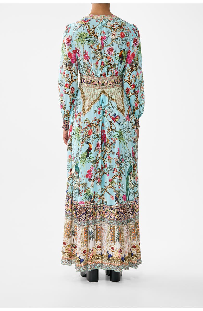 Camilla Button Dress With Shaped Waistband, Alternate, color, Sultans And Queens