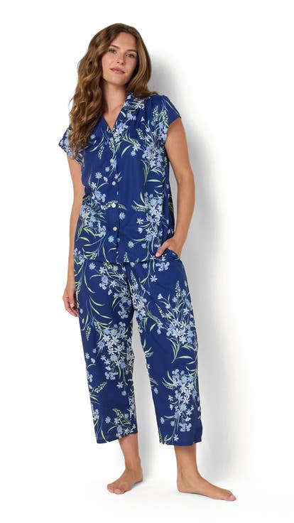 Luxe Pima Capri Floral Set