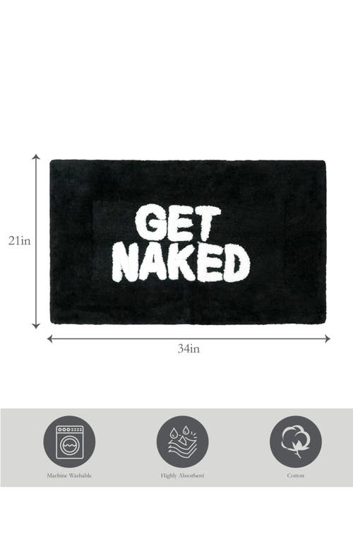 Jean Pierre New York Bet Naked Bath Mat In Black