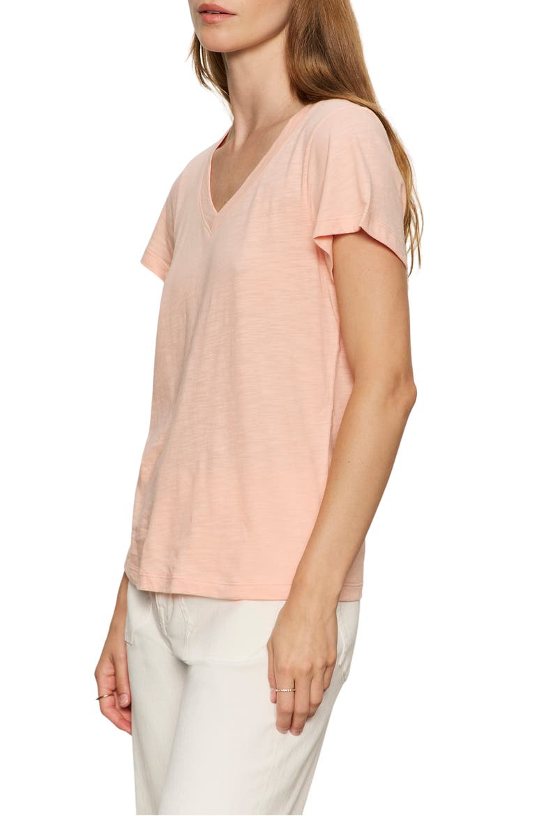 V-Neck T-Shirt, Alternate, color, WASHED SALMON PINK