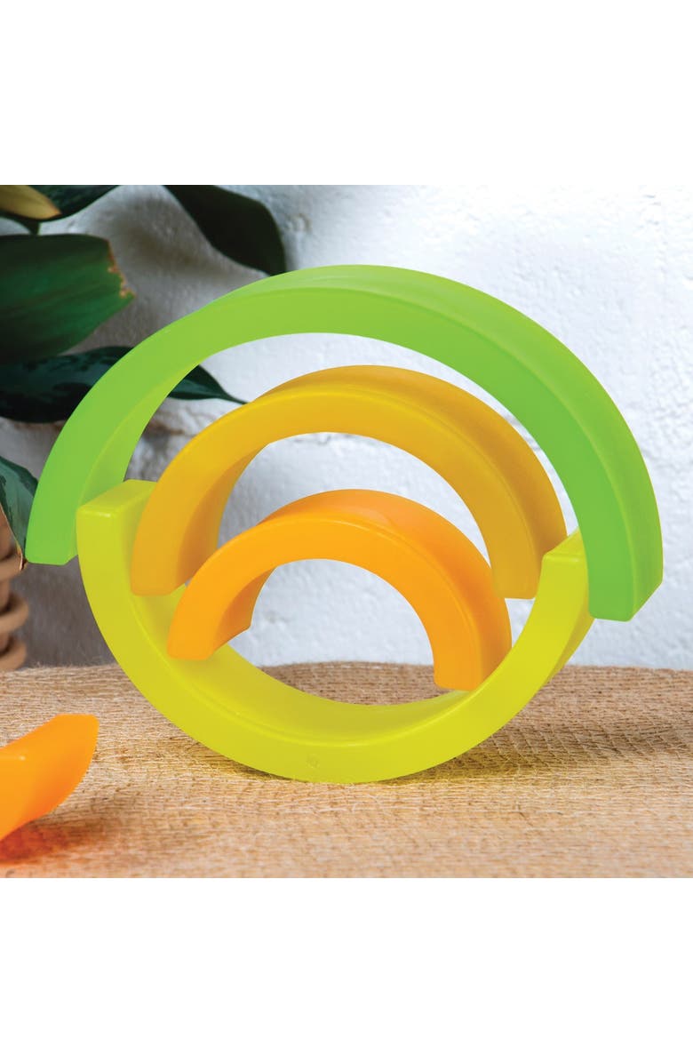 Kaplan Early Learning Company Discovery Stackers - Natural Arch - 5 Pieces, Alternate, color, Natural