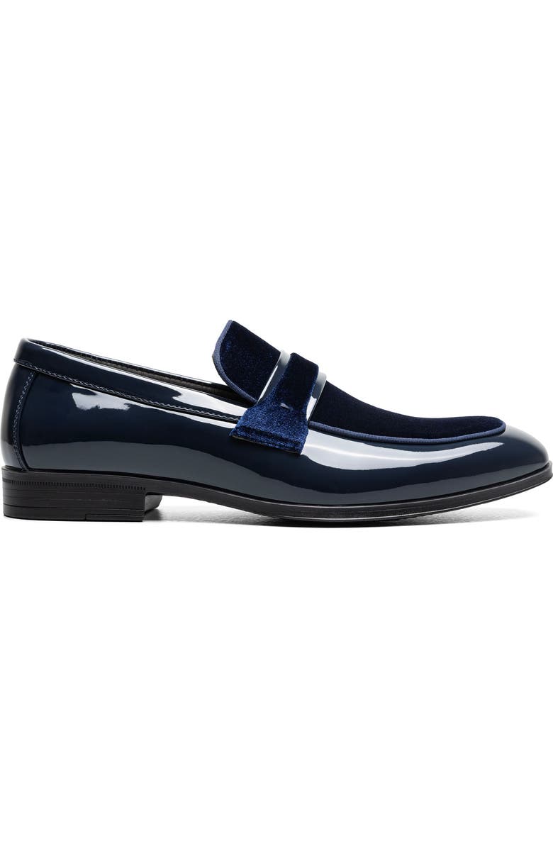 Stacy Adams Spratley Saddle Loafer, Alternate, color, Navy