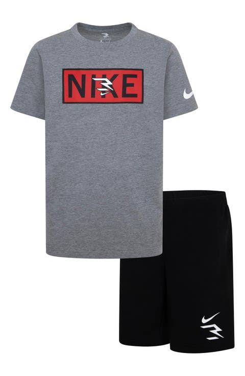 Kids' Plate Logo Graphic T-Shirt & Shorts Set (Big Kid)