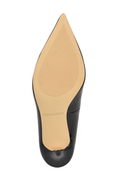 Calvin Klein Leciey Pointed Toe Pump In Black