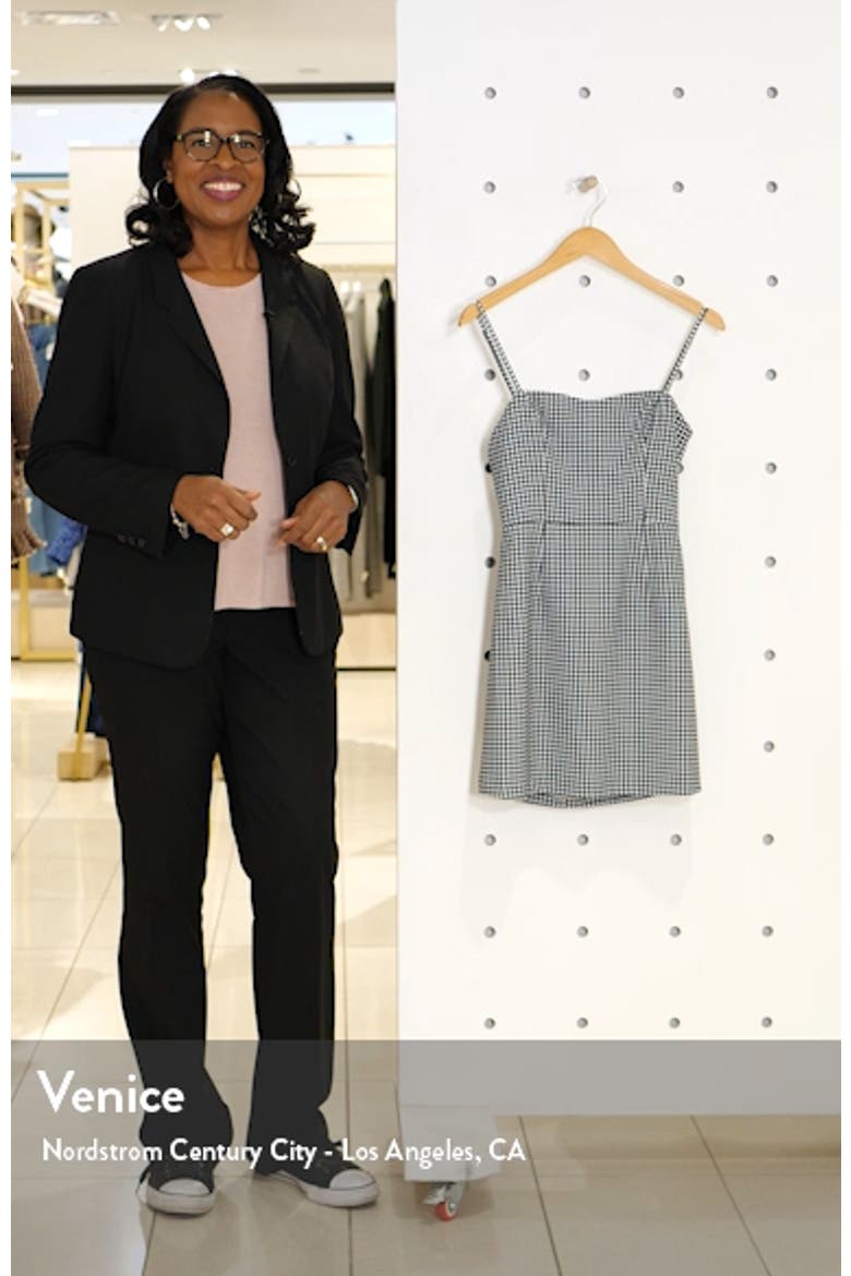 Gingham Tie Back Sleeveless Minidress video