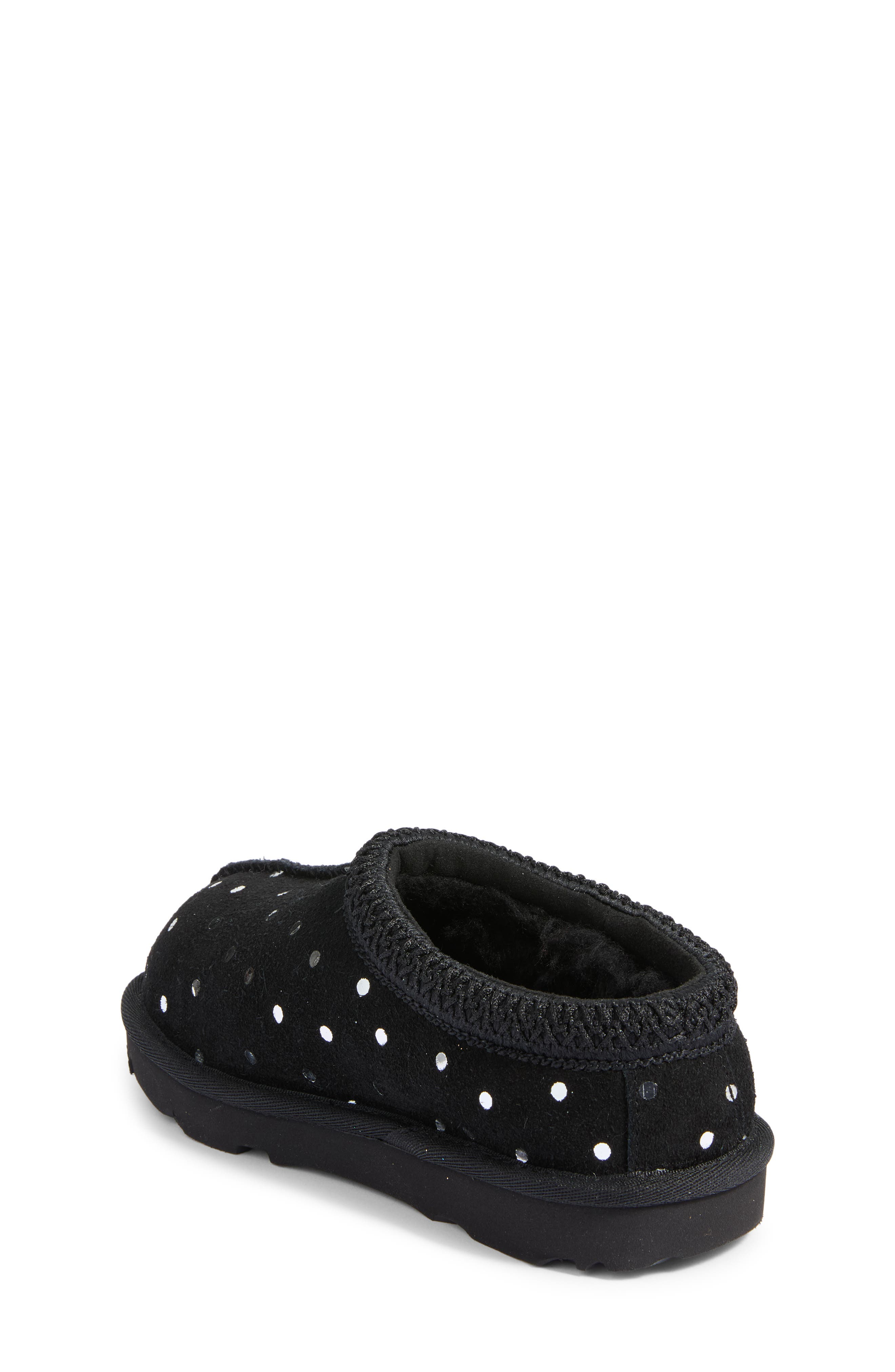 Kids' Tasman II Shiny Dots Slipper, Alternate, color, BLACK