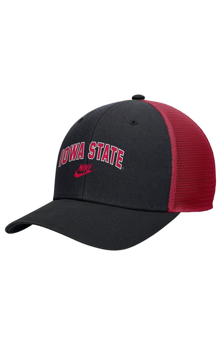 Nike Men's Nike Black Iowa State Cyclones Vintage Arch Rise Performance Trucker Adjustable Hat, Main, color, Black