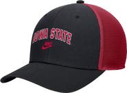 Nike Men's Nike Black Iowa State Cyclones Vintage Arch Rise Performance Trucker Adjustable Hat