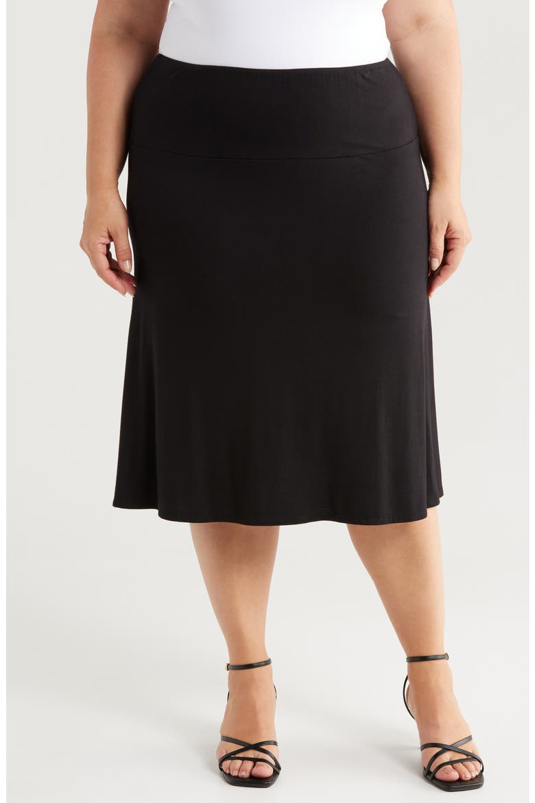 A-Line Skirt, Main, color, BLACK