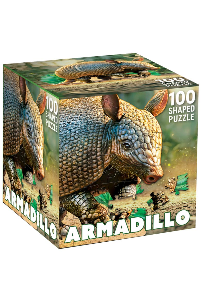 Armadillo 100 Piece Shaped Jigsaw Puzzle, Main, color, Multicolor