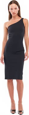 Mother of All Lauren one shoulder midi dress