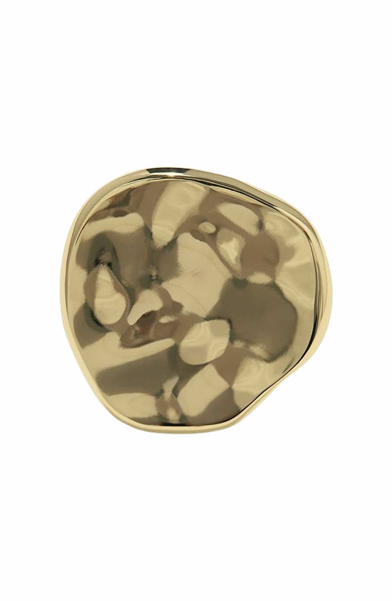 WeWoreWhat Hammered Plate Ring, Alternate, color, 