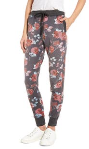 Splendid Chelsea Rose Print Jogger Pants