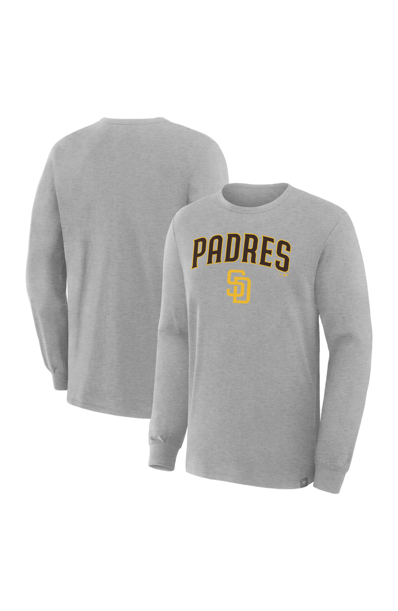 FANATICS Men's Fanatics Heather Gray San Diego Padres Lock-Up Legacy Long Sleeve T-Shirt, Main, color, Heather Gray