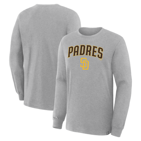 Men's Fanatics Heather Gray San Diego Padres Lock-Up Legacy Long Sleeve T-Shirt