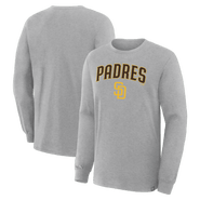 FANATICS Men's Fanatics Heather Gray San Diego Padres Lock-Up Legacy Long Sleeve T-Shirt