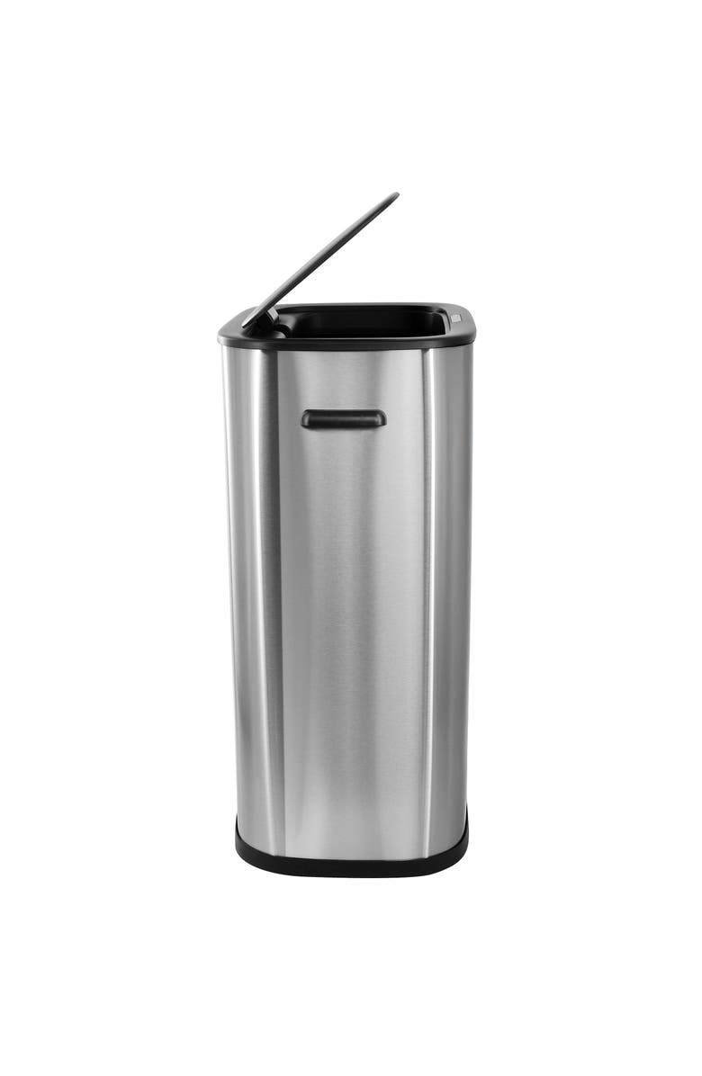 Elama 14.5 Gallon Automatic Sensor Hands Free Trash Can, Alternate, color, Silver