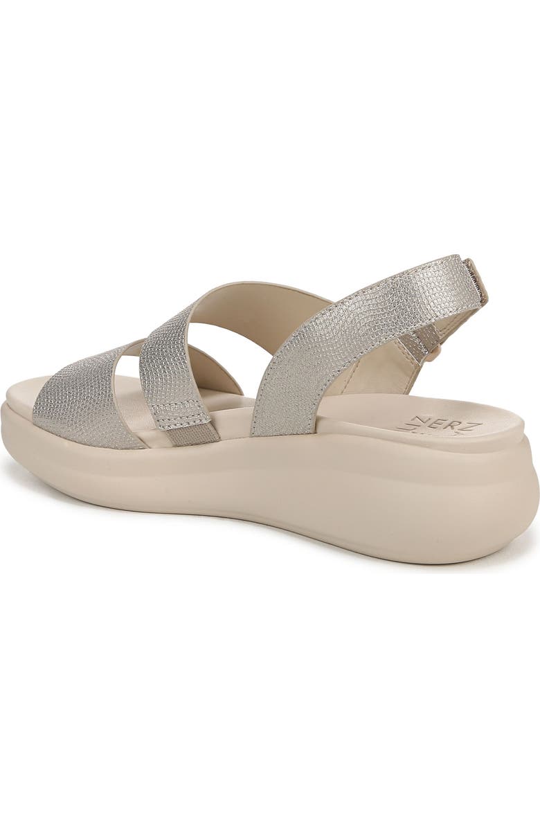 Naturalizer Darby Slingback Wedge Sandal, Alternate, color, Warmsilver