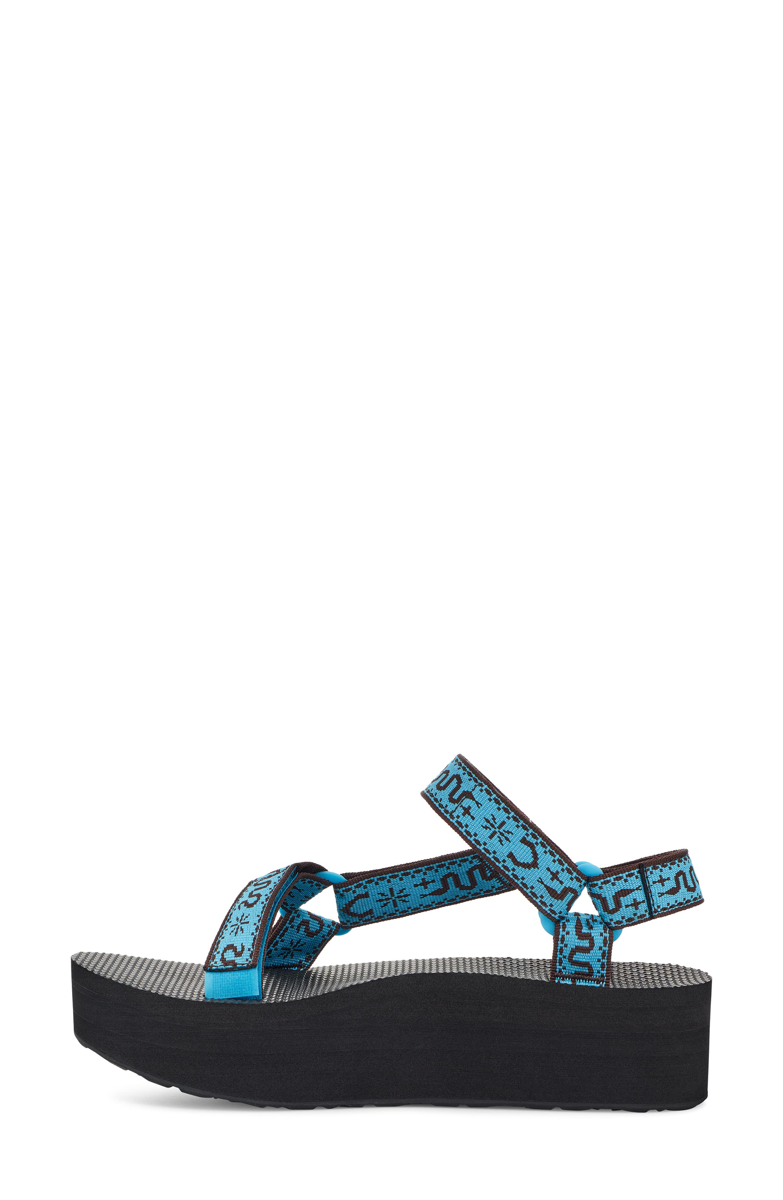 Universal Platform Sandal, Alternate, color, BANDANA AQUARIUS