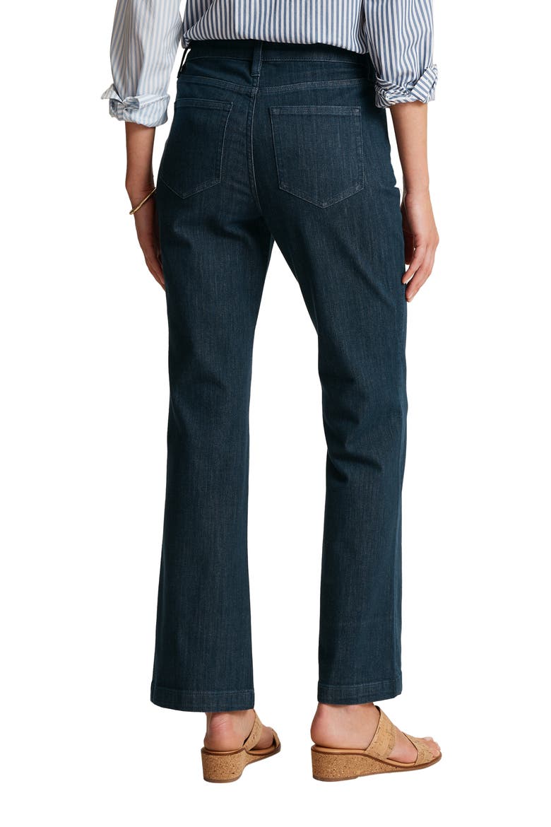 Indigo Palms Mid Rise Flare Jeans, Alternate, color, NAVY
