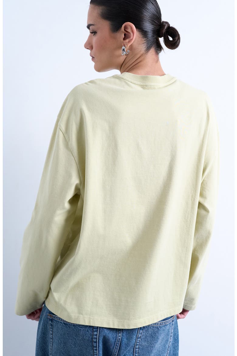 Giardino Iris Skater Long Sleeve Graphic T-Shirt, Alternate, color, LIGHT GREEN