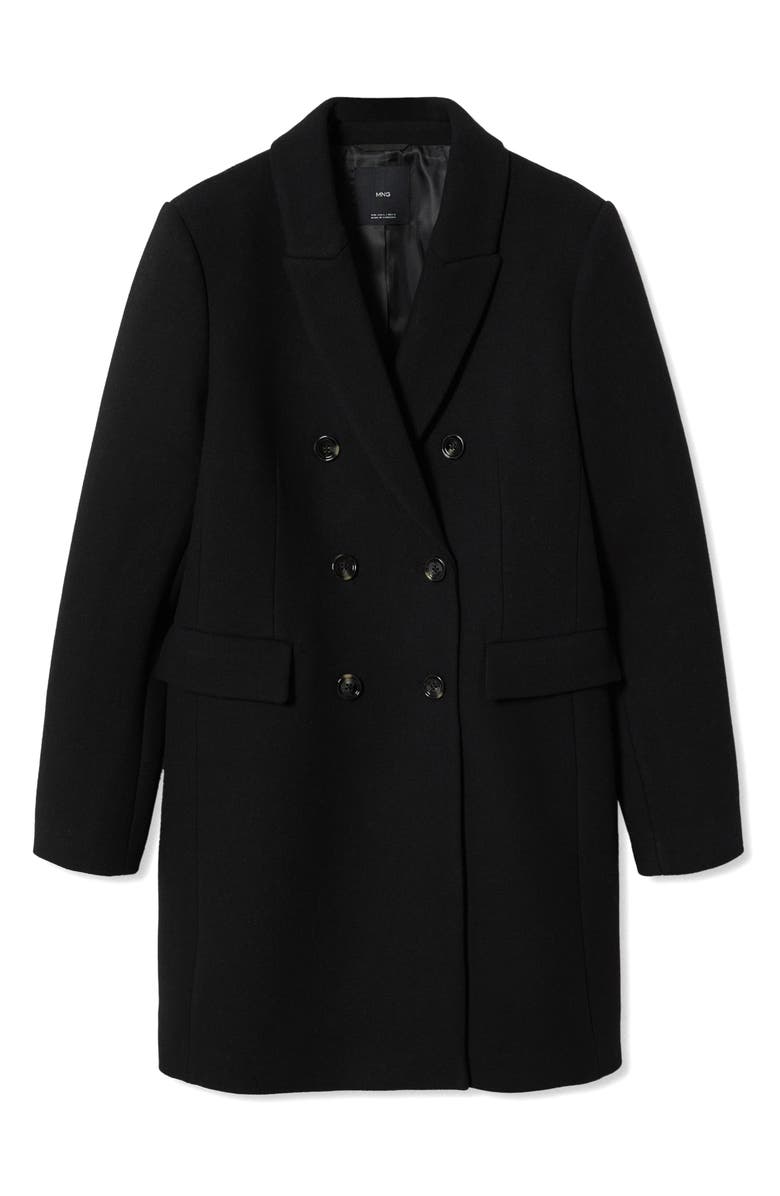 MANGO Double Breasted Coat, Alternate, color, 