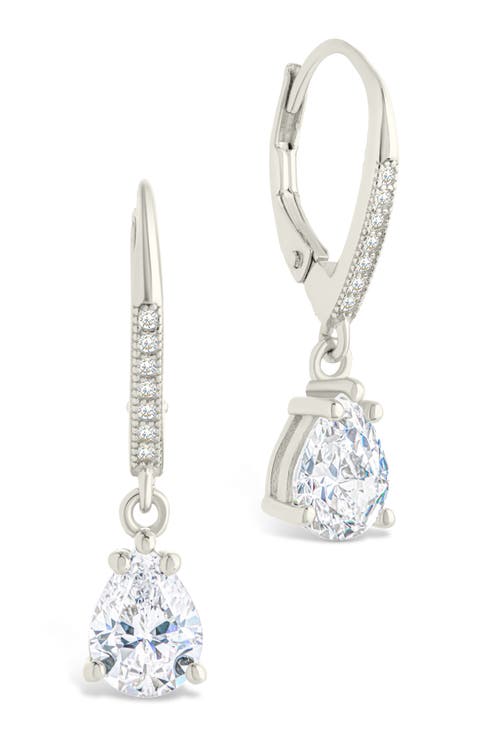 Angelica Pear Cut Cubic Zirconia Drop Earrings