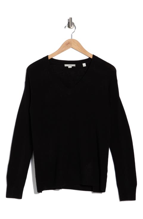 Boxy Wool & Cashmere Blend Sweater