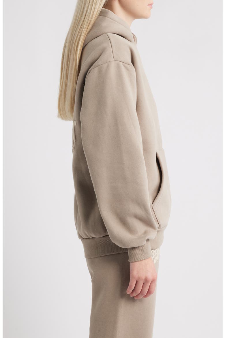 Puff Series Core Logo Cotton Blend Hoodie, Alternate, color, TAUPE
