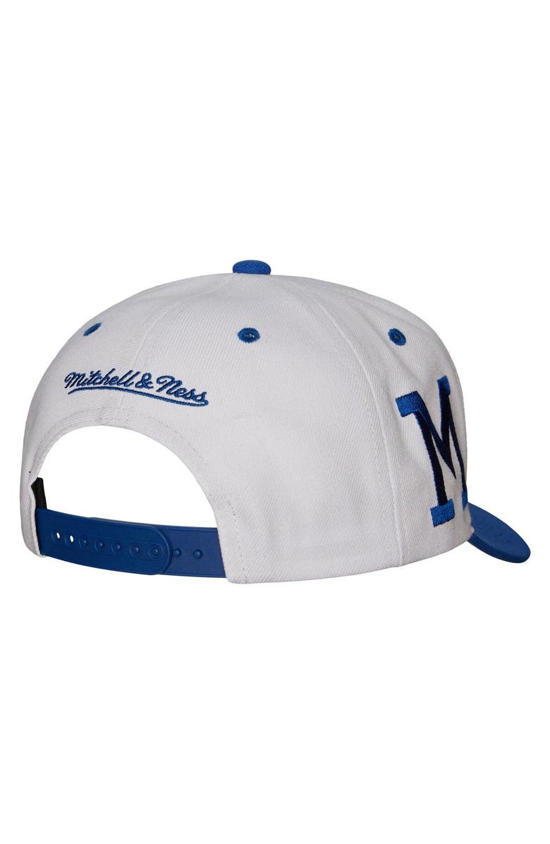 Mitchell & Ness Men's Mitchell & Ness White Milwaukee Brewers Cooperstown Collection Pro Crown Snapback Hat, Alternate, color, White