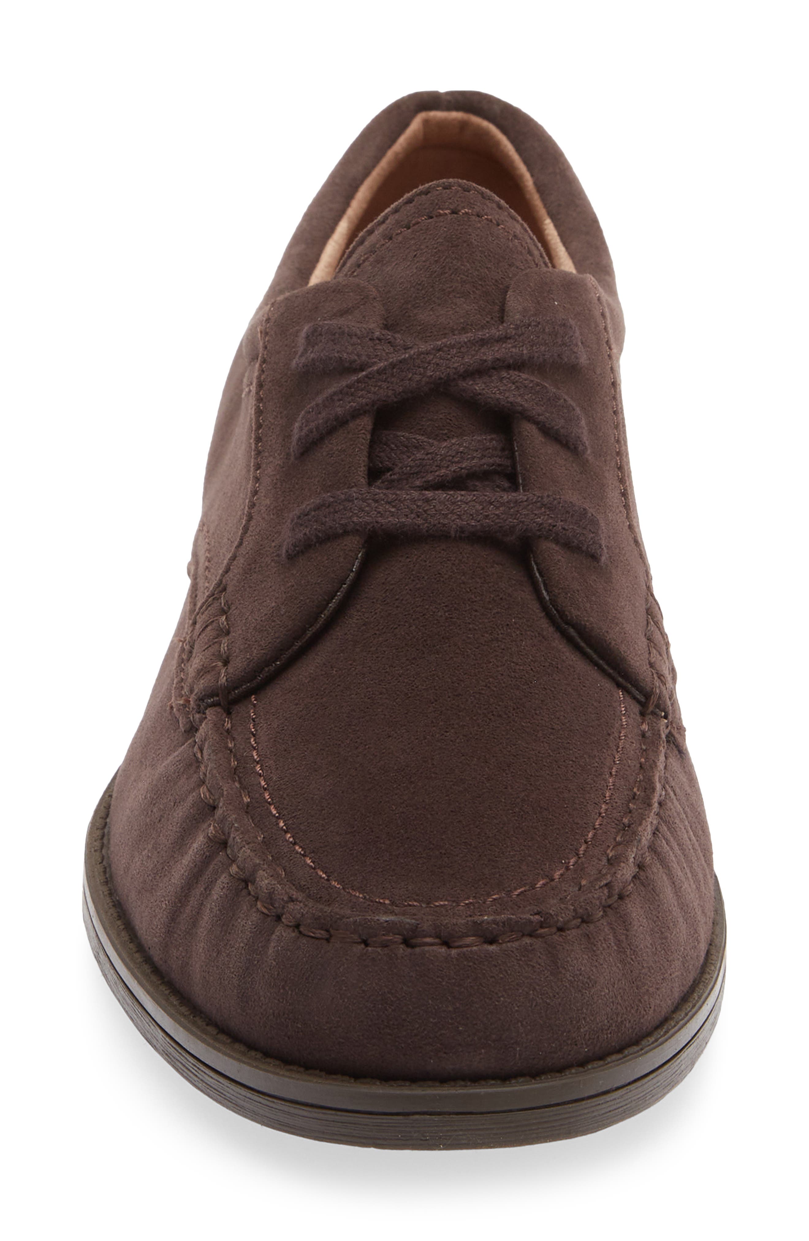Stassi Leather Derby, Alternate, color, DARK CHOCOLATE SUEDE