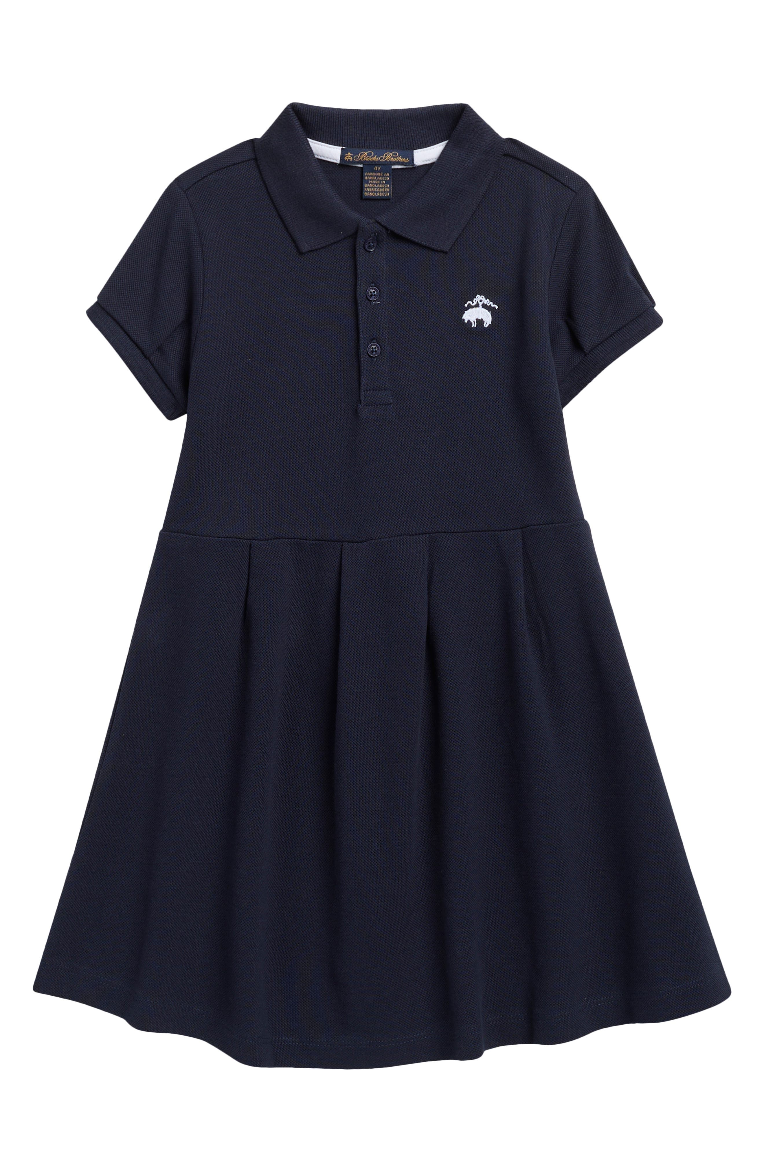 Brooks Brothers Kids' Short Sleeve Polo Dress