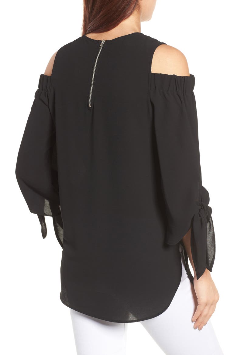 COLD SHOULDER TIBI, Alternate, color, BLACK