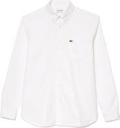 Lacoste Regular Fit Oxford Button-Down Shirt
